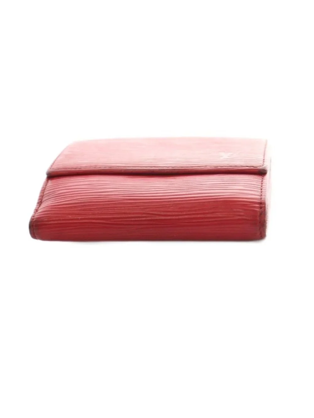 Louis Vuitton Epi Trifold Wallet Coin Purse Leather LV Logo Red